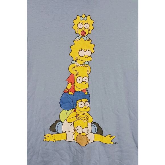The Simpsons Women's Medium Blue Long Sleeve T-Shirt - Picture 3 of 4